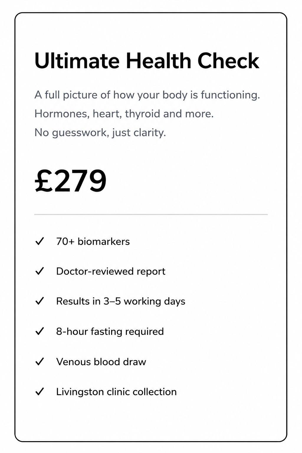 Ultimate Health Check