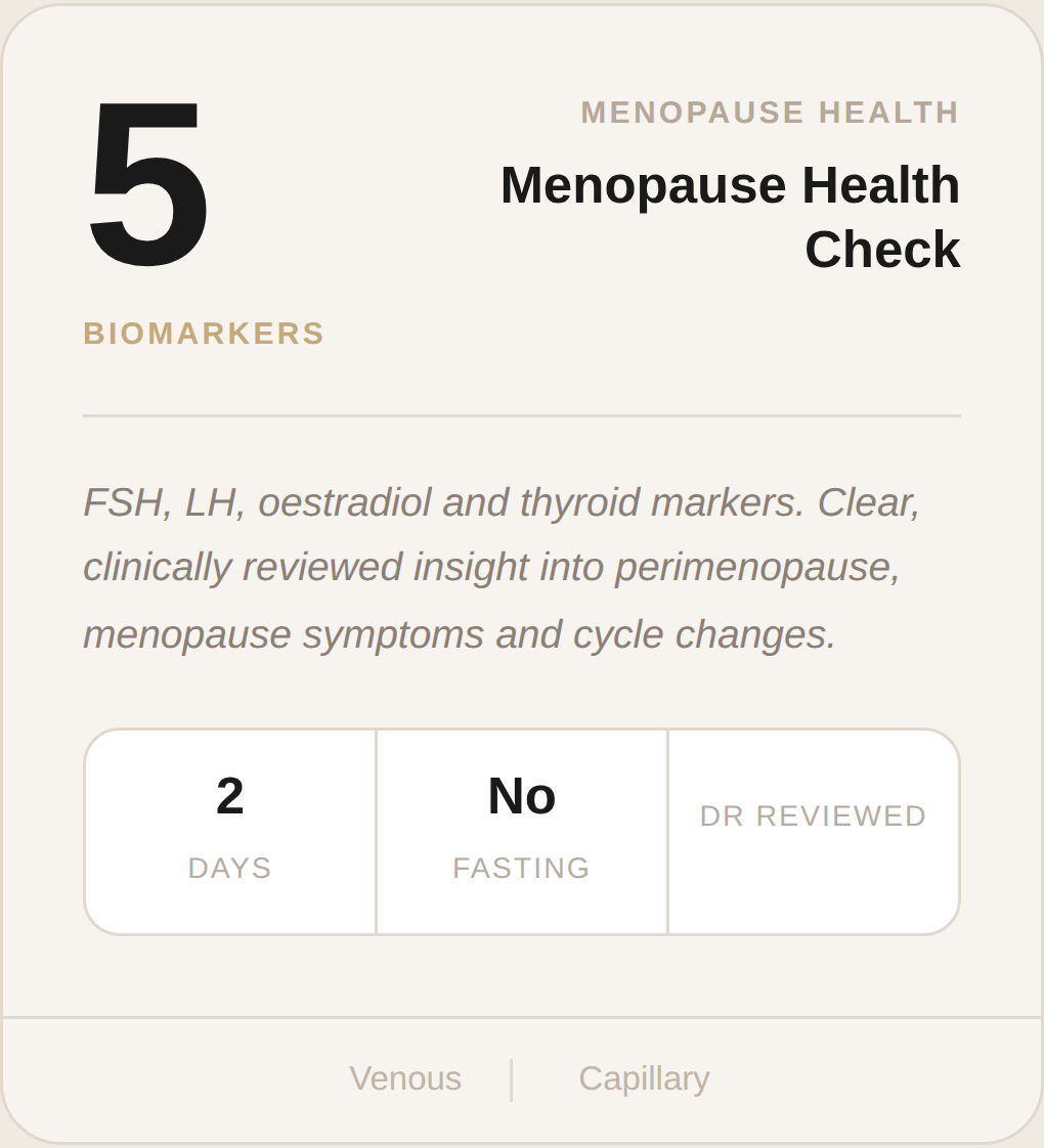 Menopause Health Check