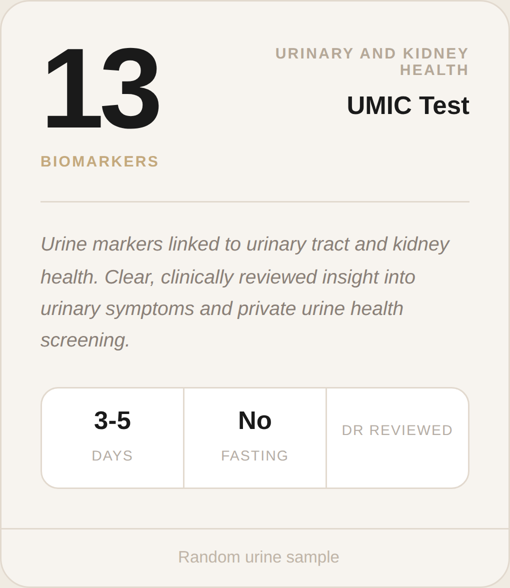 UMIC Test (Urine Chemistry and Microscopy Test)