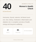 Women’s Health Check